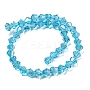 Electroplate Glass Beads Strands EGLA-Q118-6mm-B05-2