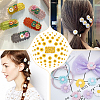 100Pcs 4 Styles Flatback Hair & Costume Accessories Ornaments Resin Flower Daisy Cabochons CRES-NB0001-37A-5