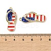 Independence Day Alloy Enamel Pendants ENAM-I069-01G-07B-3