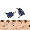 Brass Pave Cubic Zirconia Charms CU-CBA6A75-04P-08-3