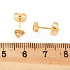 304 Stainless Steel Clear Cubic Zirconia Stud Earrings STAS-E502-02G-01-5