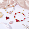 4Pcs 2 Colors Brass Pave Cubic Zirconia Connector Charms KK-BBC0018-42G-3