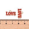 Valentine's Day Theme Alloy Enamel Pendants ENAM-T020-50D-05-3