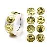Christmas Themed Flat Round Roll Stickers LS-DIY-B045-12-1