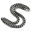 Matte Style 304 Stainless Steel Cuban Link Chain Necklaces for Men NJEW-B116-02P-2
