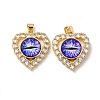 Real 18K Gold Plated Brass Pendants KK-L209-005G-01-1