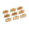 Ion Plating(IP) 304 Stainless Steel Ribbon Crimp Ends X-STAS-F098-04-1