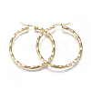 201 Stainless Steel Big Hoop Earrings LS-EJEW-A054-06C-G-1