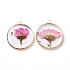 Transparent Clear Epoxy Resin Pendants X-RESI-L036-12G-11-1