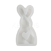 Rabbit Shape DIY Display Decoration Silhouette Silicone Molds DIY-K073-08C-3