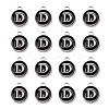 Platinum Plated Alloy Charms X-ENAM-S118-02D-P-2