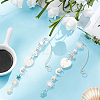4Pcs Synthetic Turquoise Starfish Turtle Beads Hanging Suncatchers HJEW-CN0001-39-6