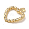 Rack Plating Brass Micro Pave Cubic Zirconia Pendants KK-U027-43G-2