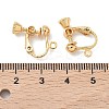 SHEGRACE Brass Screw Clip-on Earring Findings XGR0065G-54G-3