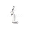 925 Sterling Silver Letter Charms LS-STER-C012-01S-L-1