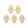 Rack Plating 201 Stainless Steel Filigree Connector Charms STAS-T057-38G-1