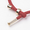 Cotton Twisted Cord Bracelet Making MAK-L012-04-2