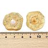 304 Stainless Steel ABS Plastic Pearl Stud Earrings STAS-D368-01C-G-5