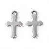 Tarnish Resistant 304 Stainless Steel Tiny Cross Charms STAS-F192-080P-2