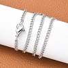 Tarnish Resistant 304 Stainless Steel Curb Chain Necklaces X-STAS-O037-114P-4