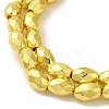 Electroplated Strong Magnetic Synthetic Hematite Beads Strands G-P518-03B-3