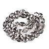 Electroplate Glass Beads Strands EGLA-T028-01I-2