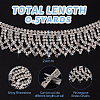Brass Glass Rhinestone Strass Chains FIND-BC0001-84-2