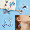 Animal & Rose Opaque Acrylic Pendant Stitch Markers HJEW-AB00358-5