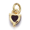 Brass Micro Pave Cubic Zirconia Charms X-KK-P192-08-G03-2