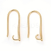 Rack Plating Eco-friendly Brass Earring Hooks KK-D075-13G-RS-1