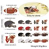 16Pcs 8 Style Alloy Enamel Pendants ENAM-CJ0005-79-9