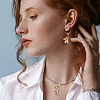4Pcs 2 Style Brass Micro Pave Cubic Zirconia Charms KK-HY0003-14-6