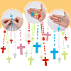 Luminous Plastic Pendant Necklaces NJEW-DC0001-06A-5
