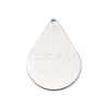 Tarnish Resistant 304 Stainless Steel Pendants STAS-F271-05E-P-2