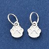 925 Sterling Silver Paw Print Charms STER-P071-07S-2