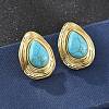 201 Stainless Steel Teardrop Stud Earrings EJEW-P304-08G-1