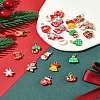 24Pcs 12 Styles Christmas Theme Opaque Resin Pendants RESI-FS0001-86B-10