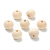 Natural Unfinished Wood Beads LS-WOOD-XCP0001-19F-1