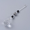 Faceted Crystal Glass Ball Chandelier Suncatchers Prisms AJEW-G025-A04-1