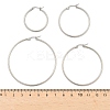 Non-Tarnish 304 Stainless Steel Hoop Earrings for Women EJEW-X0015-02P-02-5