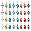 Glass Pendant Decorations HJEW-GO00031-1
