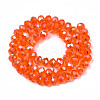 Electroplate Glass Beads Strands EGLA-A034-T10mm-B22-2