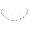 Natural Baroque Keshi Pearl Two Sides Polished Beaded Necklaces for Women NJEW-JN05824-2