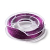12Pcs 12 Colors 3-Ply Round Metallic Cord MCOR-XCP001-01-3