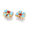 Ion Plating(IP) 304 Stainless Steel Enamel Beads STAS-N114-23H-G-2