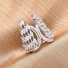 Brass Micro Pave Clear Cubic Zirconia Cuff Rings for Women RJEW-A062-02P-1