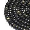 Natural Golden Sheen Obsidian Beads Strands G-P575-A29-8x5mm-3