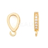 Ion Plating(IP) Brass Micro Pave Clear Cubic Zirconia Pendants KK-O146-04G-1