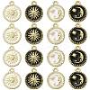 20Pcs 4 Styles Alloy Enamel Pendants ENAM-CJ0003-79-1