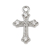 Brass Micro Pave Clear Cubic Zirconia Pendants KK-L238-13P-1